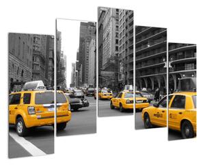 Žluté taxi - obraz (125x90cm)
