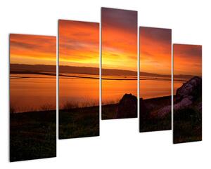 Západ slunce na moři - obraz (125x90cm)