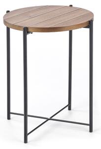 Konferenční stolek GIORGIA S, 40x52x40, světlý ořech/černá