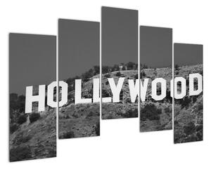 Nápis Hollywood - obraz (125x90cm)