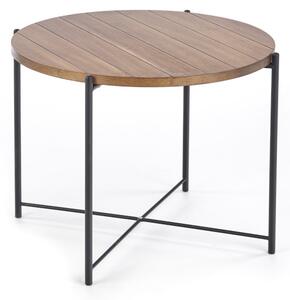 Konferenční stolek TANAKA, 60x46x60, světlý ořech/černá