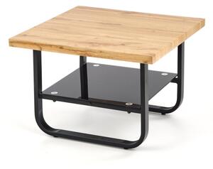 Konfereční stolek ESPINOZA, 65x45x65, dub/černá