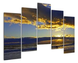 Západ slunce na moři - obraz na zeď (125x90cm)