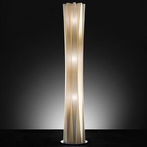 Slamp Stojací lampa Bach, výška 161 cm, zlatá, stmívatelný, Mosaz / zlato, Obývací pokoj / jídelna, Plast, Design
