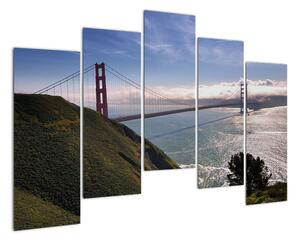 Golden Gate Bridge - moderní obrazy (125x90cm)