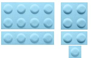 Dekorativní obklad do dětského pokoje LEGO Světle modrý Velikost: 60x30cm