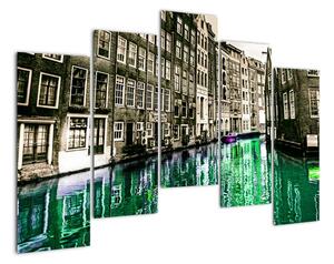 Obraz ulice Amsterdamu (125x90cm)