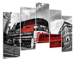 Červený autobus v Londýně - obraz (125x90cm)