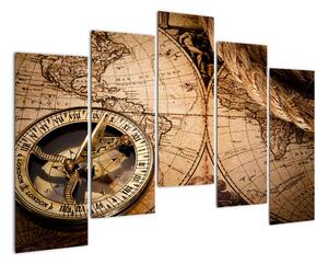 Mapa světa - obraz na stěnu (125x90cm)