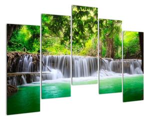 Vodopád - moderní obraz (125x90cm)