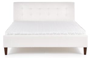 Čalouněná postel SAMARA, 160x200, bílá + rošt