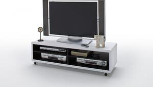 Televizní stolek JEFF II (Bílá + Černá)