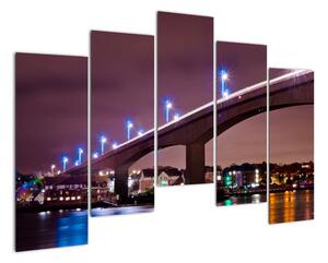Noční most - obraz (125x90cm)