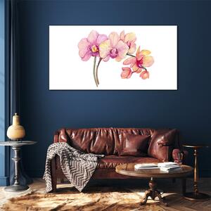 Obraz na skle Obraz na skle Malování květin větve