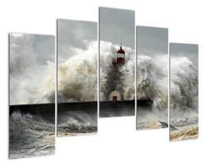 Maják na moři - obraz (125x90cm)