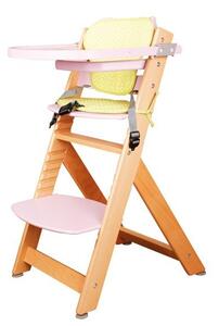 BRADOP Židle dětská rostoucí přírodní/růžová VLADĚNA Z523 - (š/v/h) 50 x 84 x 56 cm
