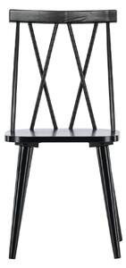 Jídelní židle Mariette, 2ks, černá, 50x43x88