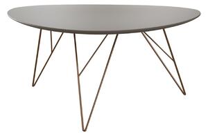Šedý lakovaný konferenční stolek Miotto Rigoli 90 x 60 cm
