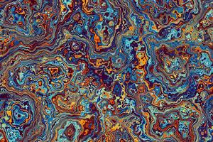 DIMEX | Vliesová fototapeta Pestré mramorové pozadí MS-5-2527 | 375 x 250 cm | modrá, fialová, oranžová