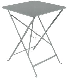 Popelově šedý kovový skládací stůl Fermob Bistro 57 x 57 cm