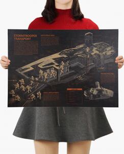 Plakát Star Wars, StormTrooper Transport č. 110, 35.5 x 51 cm