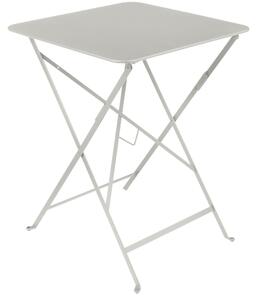Světle šedý kovový skládací stůl Fermob Bistro 57 x 57 cm