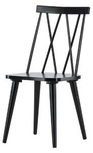 Jídelní židle Mariette, 2ks, černá, 50x43x88