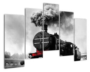 Historická lokomotiva - obraz (125x90cm)