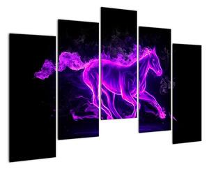Abstraktní obraz koně (125x90cm)