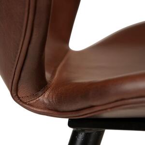 ​​​​​Dan-Form Hnědá koženková barová židle židle DAN-FORM Cloud 67 cm