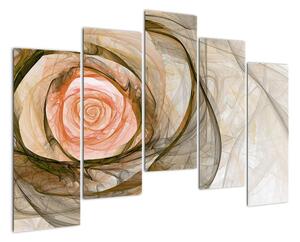 Abstraktní růže - obraz (125x90cm)