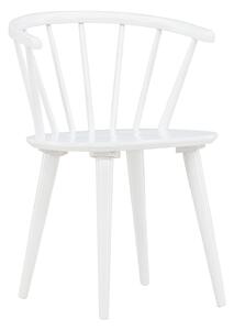 Jídelní židle Bobby, 2ks, bílá, 53x55x76