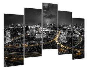Noční město - obraz (125x90cm)