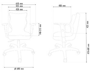 Kancelářská židle ENTELO DUO 6 šedá/bílá