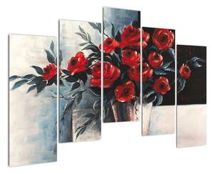 Obraz růží na zeď (125x90cm)