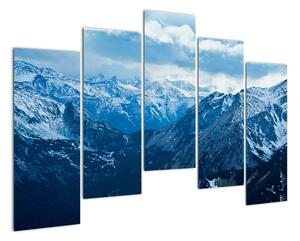 Panorama hor v zimě - obraz (125x90cm)
