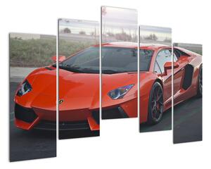 Obraz červeného Lamborghini (125x90cm)