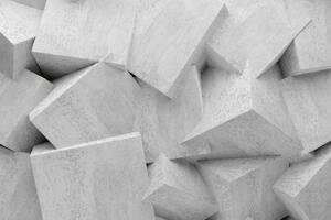DIMEX | Vliesová fototapeta Abstraktní betonový kámen MS-5-2591 | 375 x 250 cm | bílá, šedá