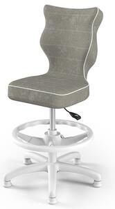 Dětská židle ENTELO PETIT 4 šedá/bílá