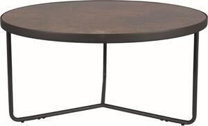 Konferenční stolek ANTIO 80 - hnědý kámen/černý