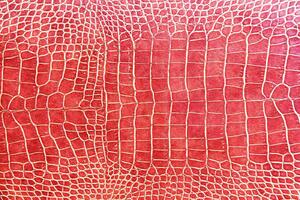 DIMEX | Vliesová fototapeta Textura červené krokodýlí kůže MS-5-2588 | 375 x 250 cm | červená, bílá