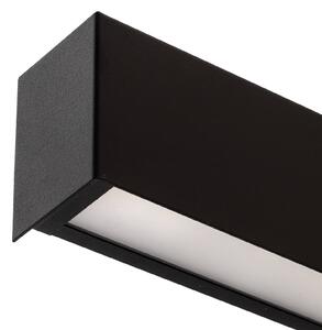 Nástěnné svítidlo Straight S, 62 cm, černé
