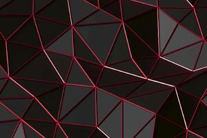 DIMEX | Vliesová fototapeta Futuristický polygonální tvar MS-5-2603 | 375 x 250 cm | červená, černá