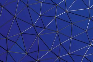 DIMEX | Vliesová fototapeta Abstraktní trojúhelníková síť MS-5-2601 | 375 x 250 cm | modrá, černá