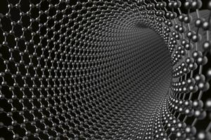 DIMEX | Vliesová fototapeta Struktura uhlíkových nanotrubic MS-5-2596 | 375 x 250 cm | bílá, černá