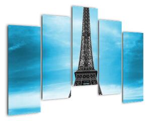Abstraktní obraz Eiffelovy věže (125x90cm)