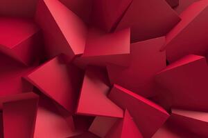 DIMEX | Vliesová fototapeta Struktura chaotických kostek MS-5-2599 | 375 x 250 cm | červená