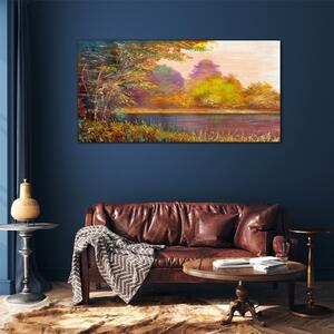 Obraz na skle Obraz na skle Malování stromů vody
