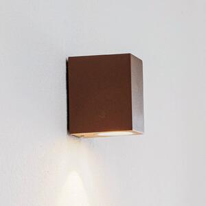 Hnědé LED venkovní nástěnné svítidlo Tavi, 9,5 cm