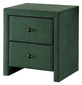 Noční stolek FUN II, 48x54x41, tmavě zelená velvet